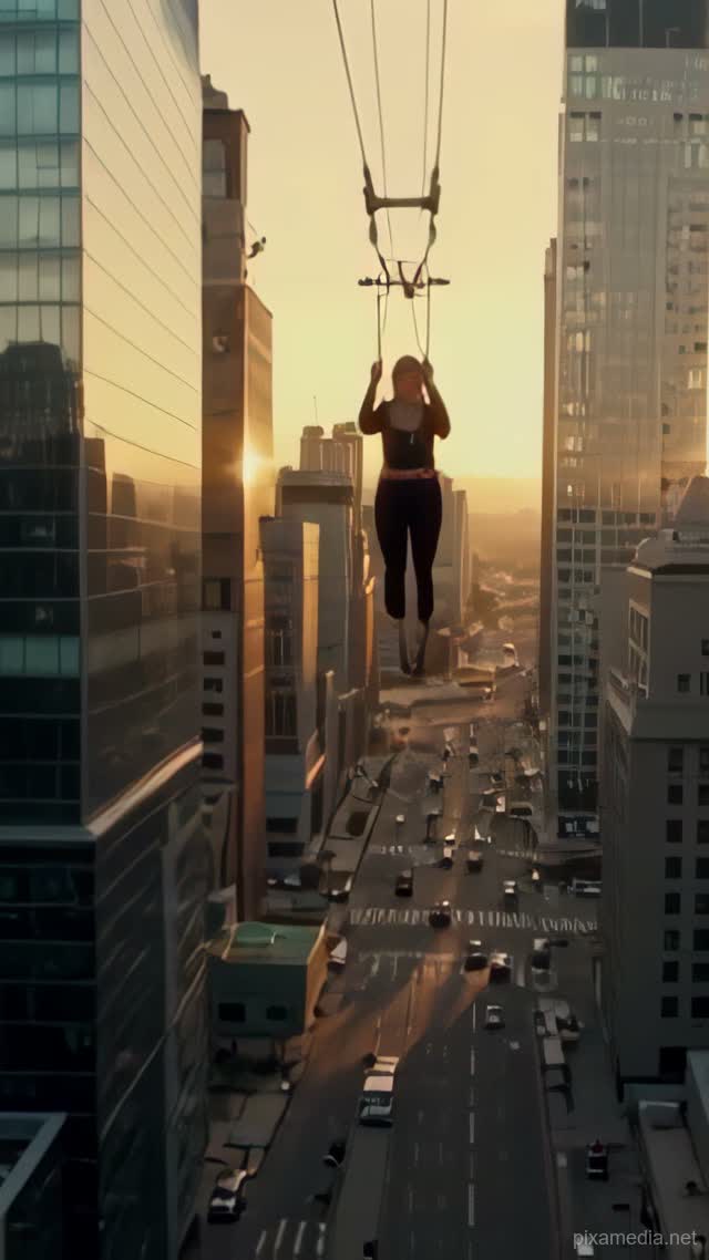 Skyline Zipline Descent - Action & Stunts AI stock
